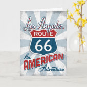 Los Angeles Route 66 Amerika Californië Kaart (Gele Bloem)