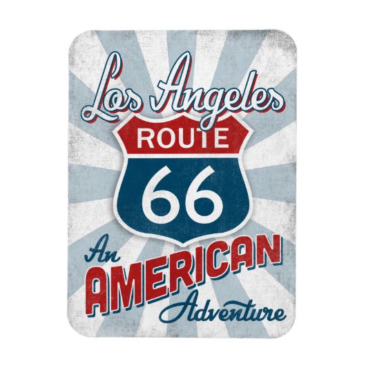 Los Angeles Route 66  Amerika Californië Magneet (Verticaal)