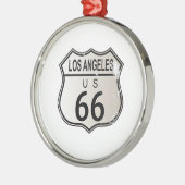 Los Angeles Route 66 Sign Metalen Ornament (Links)
