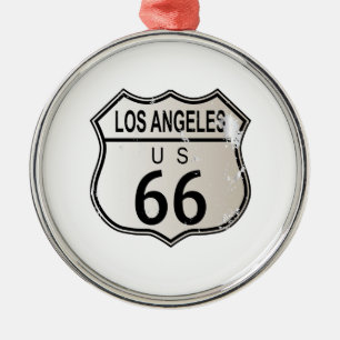 Los Angeles Route 66 Sign Metalen Ornament