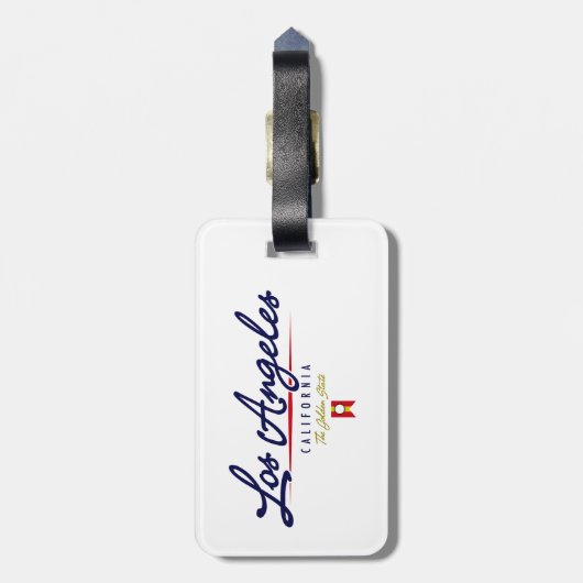 Los Angeles Script Bagagelabel (Achterkant verticaal)