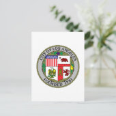 Los Angeles Seal Briefkaart (Staand voorkant)