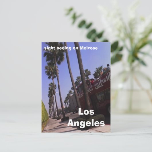 Los Angeles, sight seeing on Melrose Briefkaart (Staand voorkant)