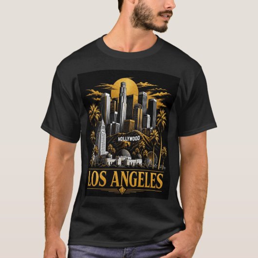 Los Angeles Silhouet T-shirt (Voorkant)