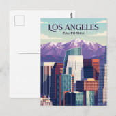 Los Angeles Silhouet USA Briefkaart (Voorkant / Achterkant)