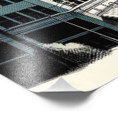 Los Angeles Skyline | Artistieke rendering kunst a Foto Afdruk (Hoek)