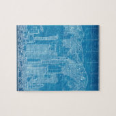 Los Angeles Skyline Blueprint Legpuzzel (Horizontaal)
