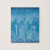 Los Angeles Skyline Blueprint Legpuzzel (Verticaal)