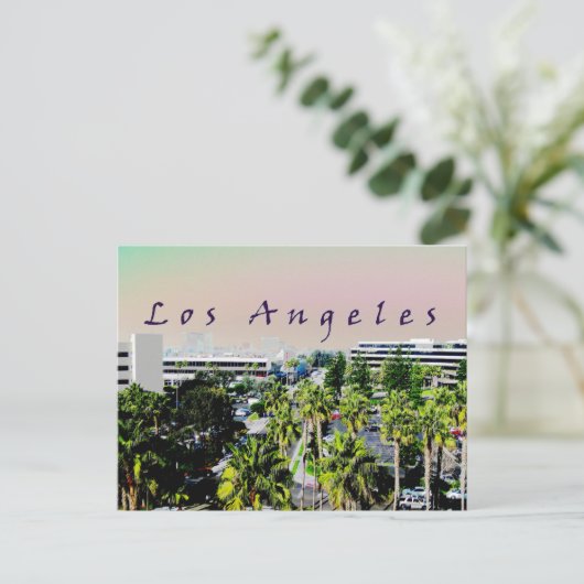 Los Angeles Skyline Briefkaart (Staand voorkant)