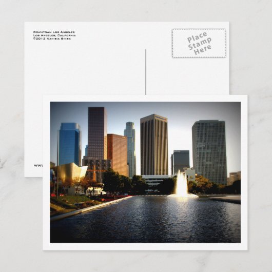 Los Angeles Skyline Briefkaart (Voorkant / Achterkant)