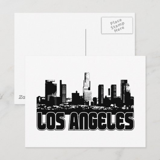 Los Angeles Skyline Briefkaart (Voorkant / Achterkant)