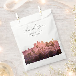 Los Angeles Skyline bruiloft gepersonaliseerd Bedankzakje