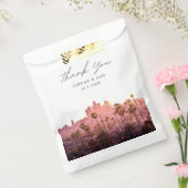 Los Angeles Skyline bruiloft gepersonaliseerd Bedankzakje (Gezegeld)