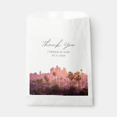 Los Angeles Skyline bruiloft gepersonaliseerd Bedankzakje (Voorkant)