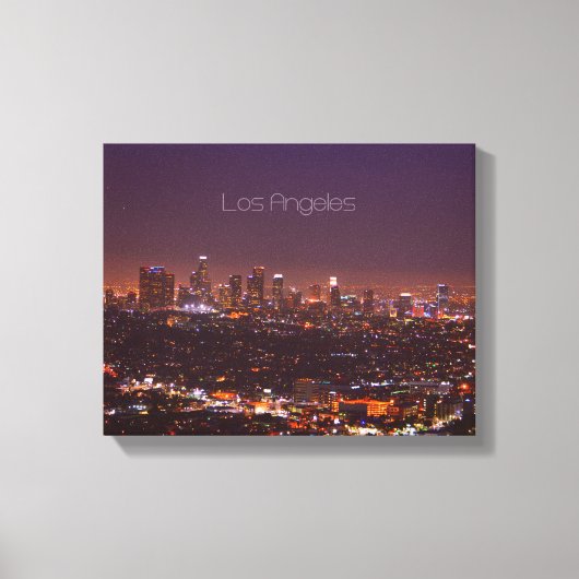 Los Angeles Skyline Canvas Afdruk (Voorkant)