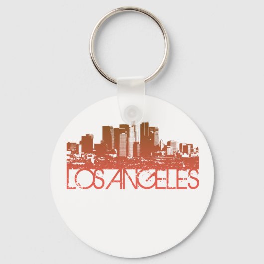 Los Angeles Skyline Design Sleutelhanger (Voorkant)