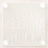 Los Angeles Skyline Gold Onderzetters (Achterkant)