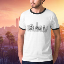 Los Angeles Skyline grafisch T-shirt