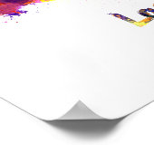 Los Angeles skyline in watercolor Poster (Hoek)