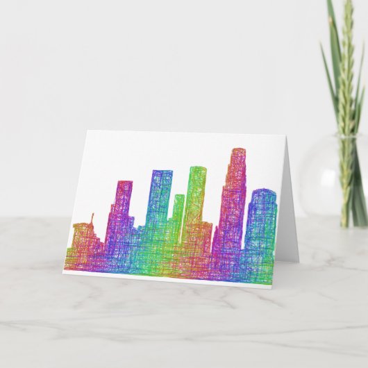 Los Angeles skyline Kaart (Voorkant)