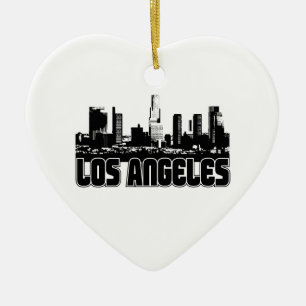 Los Angeles Skyline Keramisch Ornament