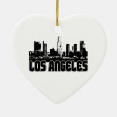 Los Angeles Skyline Keramisch Ornament (Achterkant)