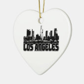 Los Angeles Skyline Keramisch Ornament (Links)