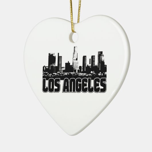 Los Angeles Skyline Keramisch Ornament (Links)