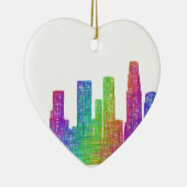 Los Angeles skyline Keramisch Ornament (Rechts)