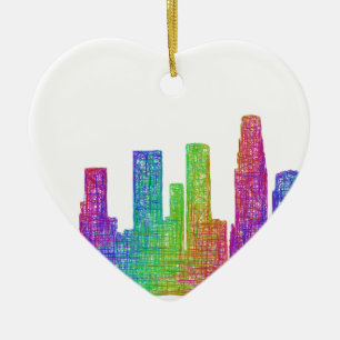 Los Angeles skyline Keramisch Ornament