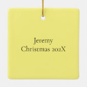 Los Angeles Skyline Latitude en Longitude Keramisch Ornament (Achterkant)