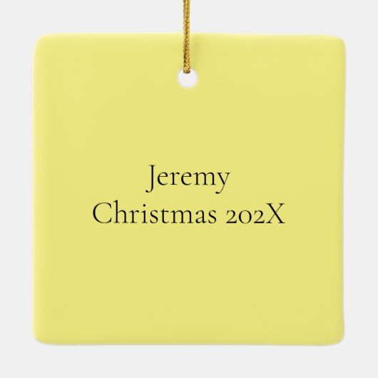 Los Angeles Skyline Latitude en Longitude Keramisch Ornament (Achterkant)