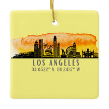 Los Angeles Skyline Latitude en Longitude