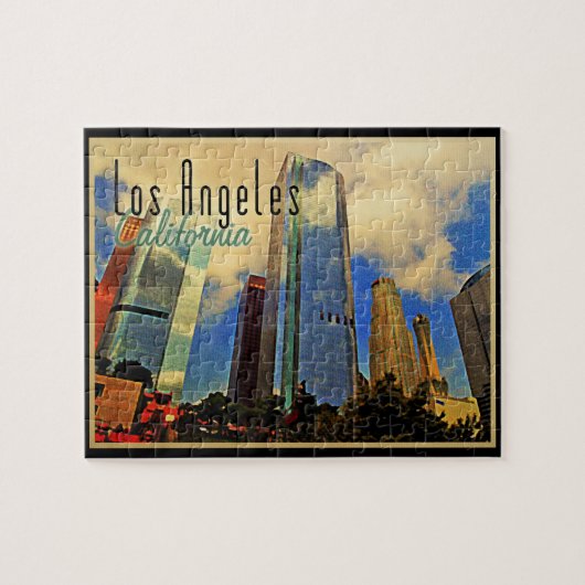 Los Angeles Skyline Legpuzzel (Horizontaal)