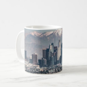 Los Angeles Skyline Poster Stadsgezicht Downtown Koffiemok