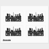 Los Angeles Skyline Rechthoekige Sticker (Vel)