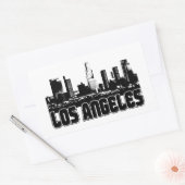 Los Angeles Skyline Rechthoekige Sticker (Envelop)
