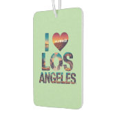 Los Angeles Skyline Sunset & Hollywood Typografie Luchtverfrisser (Links)