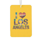 Los Angeles Skyline Sunset & Hollywood Typografie Luchtverfrisser (Achterkant)