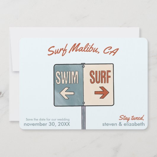 Los Angeles Sla de datum vrij Save The Date (Voorkant)