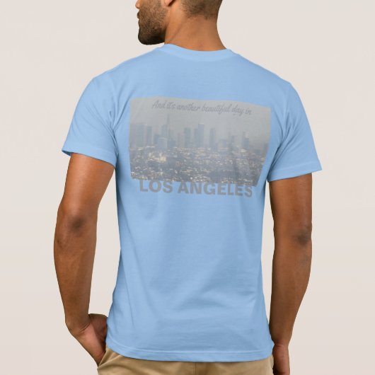 Los Angeles Smog (Rug) T-shirt (Achterkant)