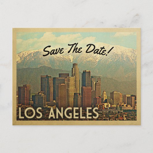 Los Angeles sparen de Datum Briefkaarten (Voorkant)