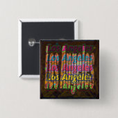 Los Angeles Sparkle Button (Voorkant /achterkant)