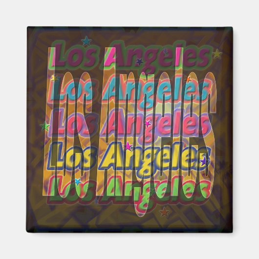 Los Angeles Sparkle Magnet (Voorkant)