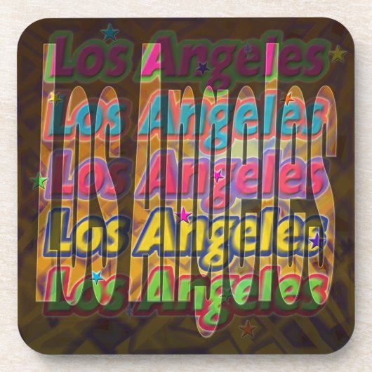 Los Angeles Sparkle Onderzetter (Voorkant)