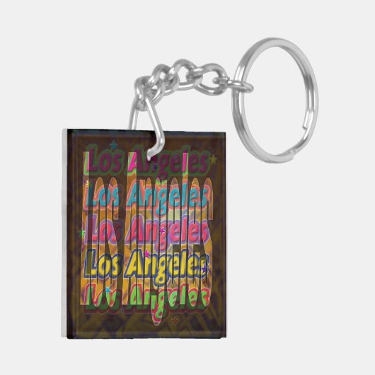 Los Angeles Sparkle Sleutelhanger (Achterkant Links)