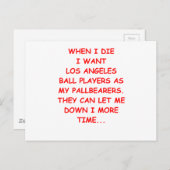 los angeles sport briefkaart (Voorkant / Achterkant)