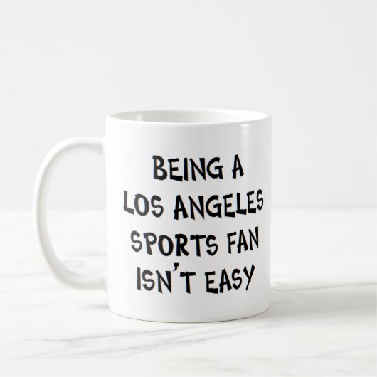 los angeles sports fan, being koffiemok (Links)