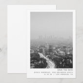 Los Angeles Stad Bewaar de Datum Save The Date (Voorkant / Achterkant)
