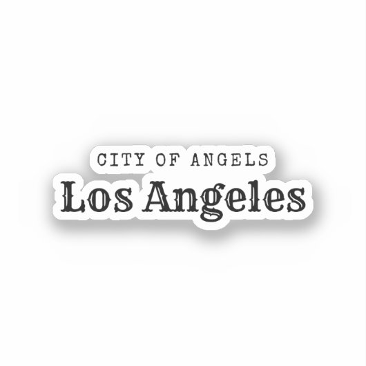 Los Angeles Stad van Engelen Sticker (Voorkant)